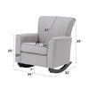 ACME Denzell Gray Linen Rocking Chair Model AC02185
