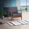 ACME Alisa Charcoal Fabric & Brown Accent Chair Model AC02377