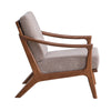 ACME Lide Light Brown Fabric & Brown Accent Chair Model AC02378