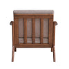 ACME Lide Light Brown Fabric & Brown Accent Chair Model AC02378