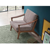 ACME Lide Light Brown Fabric & Brown Accent Chair Model AC02378