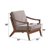 ACME Lide Light Brown Fabric & Brown Accent Chair Model AC02378