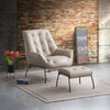 ACME Zusa Khaki Top Grain Leather Accent Chair Model AC02381