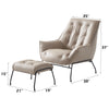 ACME Zusa Khaki Top Grain Leather Accent Chair Model AC02381