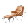ACME Jabel Sandstone Top Grain Leather Accent Chair Model AC02383