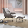 ACME Jabel Khaki Top Grain Leather Accent Chair Model AC02385