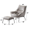 ACME Jabel Khaki Top Grain Leather Accent Chair Model AC02385