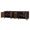ACME Diya Forged Bronze & Espresso Console Cabinet Model AC02503