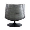 ACME Piotr Black Top Grain Leather Accent Chair with Swivel Model AC02581