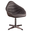ACME Pipino Antique Ebony Top Grain Leather Accent Chair with Swivel Model AC02582