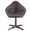 ACME Pipino Antique Ebony Top Grain Leather Accent Chair with Swivel Model AC02582