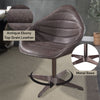 ACME Pipino Antique Ebony Top Grain Leather Accent Chair with Swivel Model AC02582