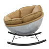 ACME Pippin Morocco Top Grain Leather & Aluminum Rocking Chair Model AC02583