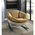 ACME Pippin Morocco Top Grain Leather & Aluminum Rocking Chair Model AC02583