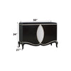 ACME Ashor Black Console Cabinet Model AC02599
