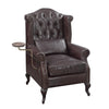 ACME Pino Vintage Brown Top Grain Leather Accent Chair Model AC02994