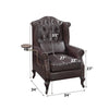 ACME Pino Vintage Brown Top Grain Leather Accent Chair Model AC02994