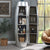 ACME Brancaster Oak & Aluminum Cabinet Model AC02999