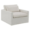 ACME Naveen Ivory Fabric Swivel Chair with Pillow Model AC03142