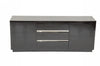 Armani Xavira Skyline Modern Black Crocodile Lacquer Buffet Model VGUNAC636-180-BLK