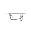 Modrest Adelaide Modern Stainless Steel & Glass Dining Table Model VGVCT1301S