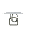 Modrest Adelaide Modern Stainless Steel & Glass Dining Table Model VGVCT1301S