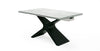 Modrest Adler Modern Black Glass Extendable 63" | 94 5" Dining Table Model VGYF-DT8941-BLK-DT