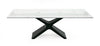 Modrest Adler Modern Black Glass Extendable 63" | 94 5" Dining Table Model VGYF-DT8941-BLK-DT