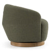 Divani Casa Agatha Modern Hemp Fabric Swivel Accent Chair Model VGKK-KF.A1203-HEMP