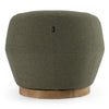 Divani Casa Agatha Modern Hemp Fabric Swivel Accent Chair Model VGKK-KF.A1203-HEMP