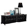 A&X Monte Cristo Black Crocodile Lacquer Tv Stand Model VGUNAK538-180