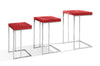 A&X Amelia Modern Red Crocodile Lacquer End Table Set Model VGUNAK855-RED