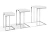 A&X Amelia Modern White Crocodile Lacquer End Table Set Model VGUNAK855-35