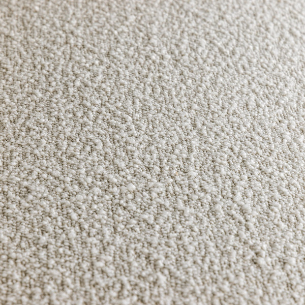 Aledo Modern Off-White Fabric + Oak Loveseat