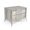 Nova Domus Alexa Italian Modern Grey Nightstand Model VGACALEXA-NS
