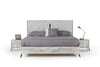 Nova Domus Alexa Italian Modern Grey Bed & 2 Nightstands Set Model VGACALEXA-BEDNS-SET