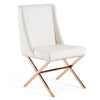 Modrest Alexia Modern White & Rosegold Dining Chair Model VGVCB8356-WHT