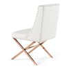 Modrest Alexia Modern White & Rosegold Dining Chair Model VGVCB8356-WHT