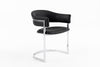 Modrest Allie Contemporary Black Leatherette Dining Chair Model VGVCB859A-BLK