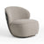 Divani Casa Allis Glam Grey And Black Fabric Swivel Accent ChairModel VGOD-ZW-21089-GRY-C