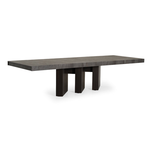 Amsterdam Modern Grey Volcano & Eucalyptus Oak Dining Table