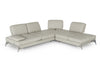 Lamod Italia Andrea Modern Grey Leather Sectional Sofa Model VGNTANDREA-GRY-SECT