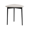Modrest Andros White Marble & Black Metal End Table Model VGGMM-ET-1582-WHT-ET