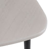 Modrest Andros White Marble & Black Metal End Table Model VGGMM-ET-1582-WHT-ET