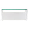 Ashley Modern Glass + White Fiberglass Buffet