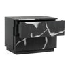Modrest Aspen Modern Matte Brown Ash & Silver Nightstand Model VGVCN1801-NS