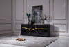 Modrest Aspen Modern High Gloss Black & Gold Buffet Model VGVCG1808-BLK