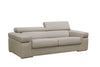 Divani Casa Atlantis Modern Light Grey Bonded Leather Sofa Model VGEV8020-GRY-SOFA