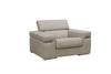Divani Casa Atlantis Modern Light Grey Vegan Leather Accent Chair Model VGEV8020-GRY-CH