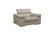Divani Casa Atlantis Modern Light Grey Vegan Leather Accent Chair Model VGEV8020-GRY-CH